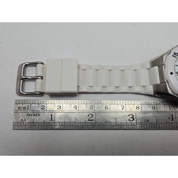 Invicta Couture Angel White Silicone Multifunction Watch 40mm Quartz New Battery - Picture 10 of 11